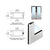 CRL 4" Satin Anodized Medium Stile Clad Full Framed Door