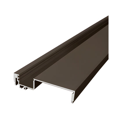 CRL-U.S. Aluminum Heavy-Duty 6" Female Split Mullion, Dark Bronze Anodic- 24'-2"
