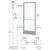 CRL-U.S. Aluminum Clear Anodized Custom Single Series 250 Narrow Stile Geared Hinge Entrance Door for Surface Mount Door Closer