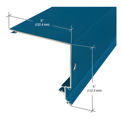 CRL-U.S. Aluminum 90 Degree Corner Half Section, Custom Paint - 24'-2"