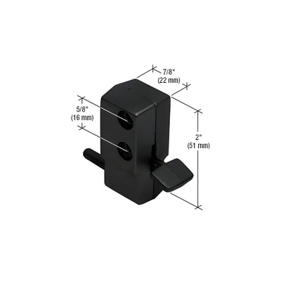 CRL Black "Step-On" Patio Door Lock