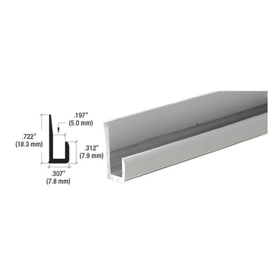 CRL Satin Anodized Aluminum 3/16" J-Channel