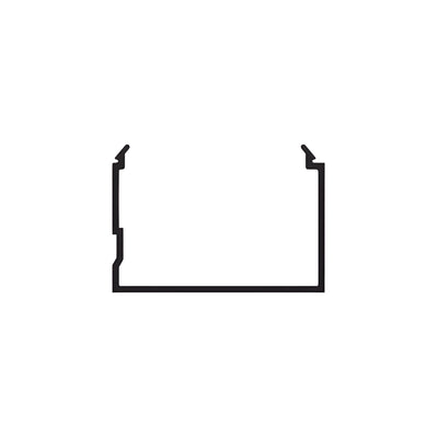 CRL-U.S. Aluminum Jamb Insert - 24'-2", Clear Anodized Class 1