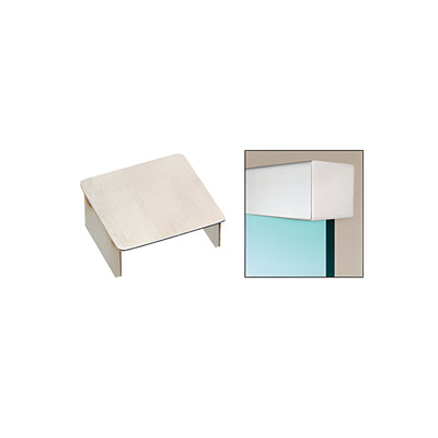CRL Brushed Stainless Square End Cap for 1-1/2" Diameter Cap Railing