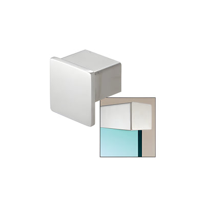 CRL 316 Polished Stainless Steel End Cap for 2" SRF20 Series Square Roll Form Cap Railing