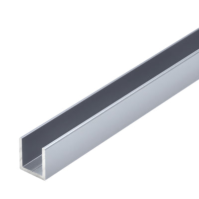 CRL Satin Anodized 1/2" Fixed Panel Shower Door Deep U-Channel - 144"