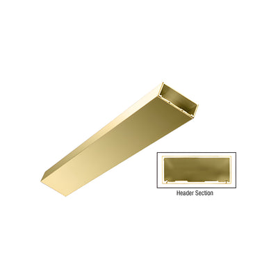 CRL Polished Brass 4-1/2" Header/Jamb with Flat Filler Custom Length