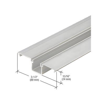 CRL-U.S. Aluminum Deep Pocket Insert for 1/4" Glazing, Clear Anodized - 24'-2"