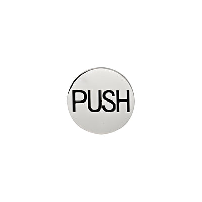 CRL Polished Stainless 2" Round Push Indicator