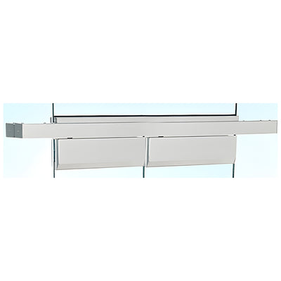 CRL Satin Anodized Double Floating Header for Overhead Concealed Door Closers - for 72" Wide Opening