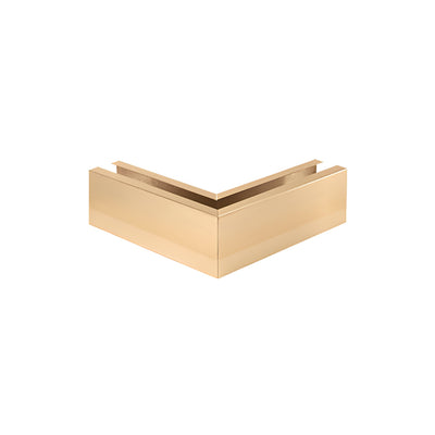 CRL Polished Stainless 12" 90º Mitered Corner Cladding for B7S Series Heavy-Duty Square Base Shoe