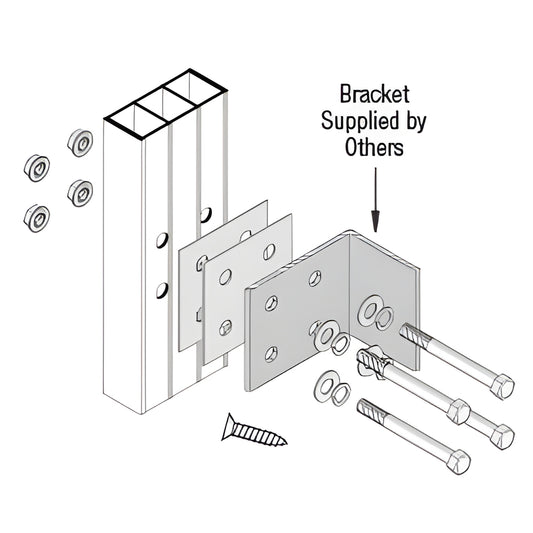 CRL-U.S. Aluminum Jamb Mullion Anchor 6-Pack | Door Frame Hardware