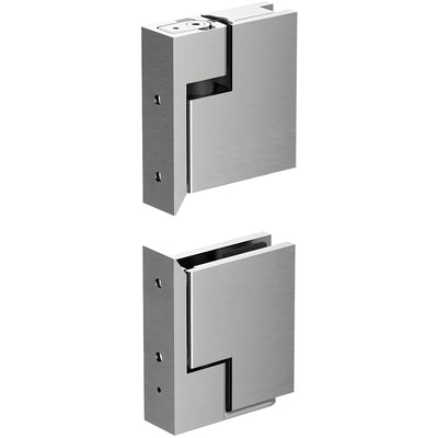 CRL Brushed Nickel Zero Hinge Set