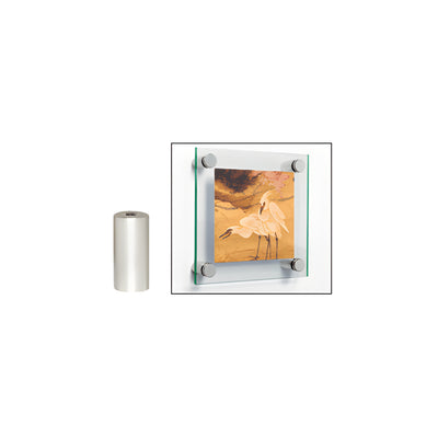CRL Satin Chrome 3/4" Diameter by 1-1/2" Long Standoff Base