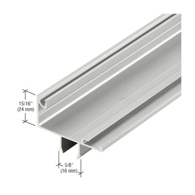 CRL-U.S. Aluminum Clear Anodized Snap-In Sash-Gutter - 24'-2"