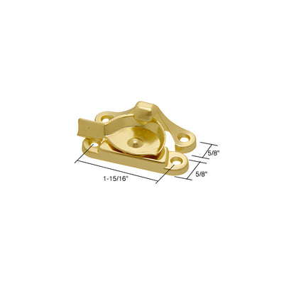 CRL Brass Window Sash Lock with 1-15/16" Screw Holes