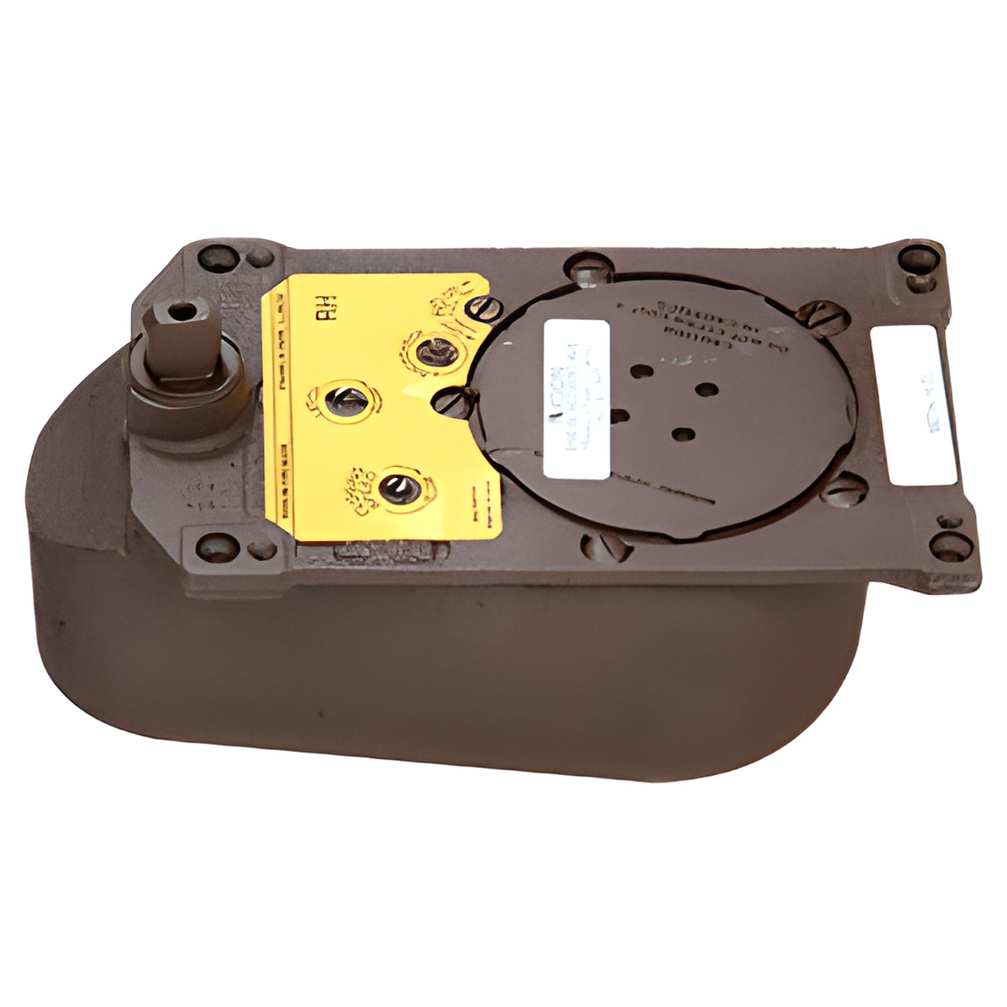 Rixson 28 Series Center-Hung Floor Door Closer Body RH 90° Hold-Open