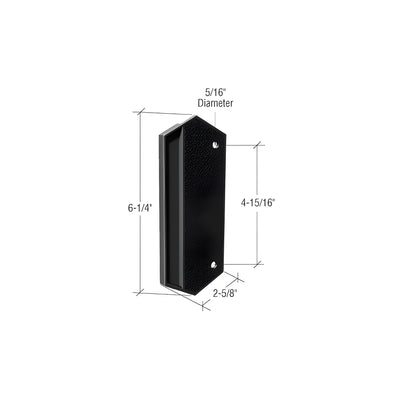 CRL Black Plastic Outside Pull; 4-15/16" Screw Holes