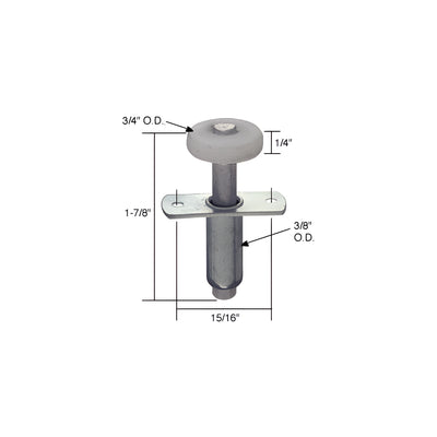 CRL 3/4" Bi-Fold Door Top Guide Wheel
