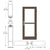 CRL-U.S. Aluminum Bronze Black Anodized Custom Single 36" x 84" Series 550 Wide Stile Butt Hinge Entrance Door