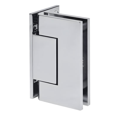 CRL Trento Offset Back Plate Hinge Polished Chrome - Glass Door