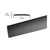 CRL Matte Black PVC 3/4" Flat with Pre-Applied Tape - 95"