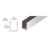 CRL Polished Stainless 3/8" Radiused Back Steel U-Channel - 144"