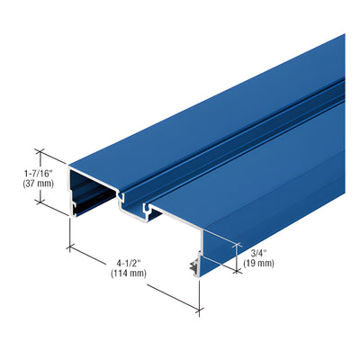 CRL-U.S. Aluminum Male Expansion Mullion with Weatherseal, Custom Paint - 24'-2"