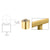 CRL Polished Brass Perpendicular Collar for 2" Tubing