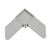 CRL 1" x 7/16" (25.4 x 11 mm) Gray Corner for WSF1716 Series Screen Frame