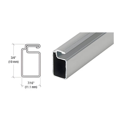 CRL Gray 3/4" x 7/16" Roll Formed Aluminum Screen Frame - 144"