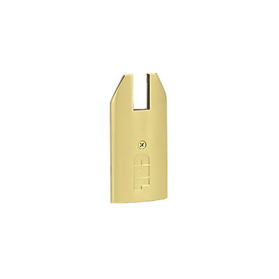 CRL Polished Brass End Cap for 4" Tapered 1/2" Glass Wedge-Lock® Door Rail
