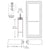 CRL-U.S. Aluminum White KYNAR® Paint Custom Single Series 550 Wide Stile Geared Hinge Entrance Door for Surface Mount Door Closer