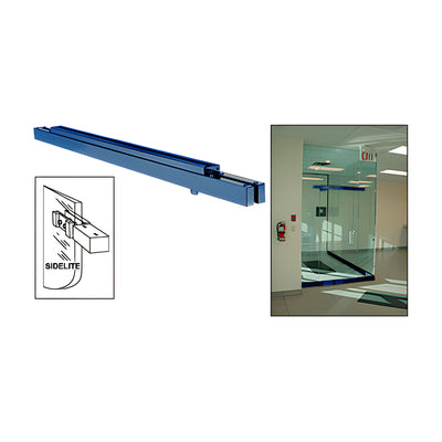 CRL Custom Painted Single Narrow Floating Header with Surface Mounted Top Pivots - Custom Length