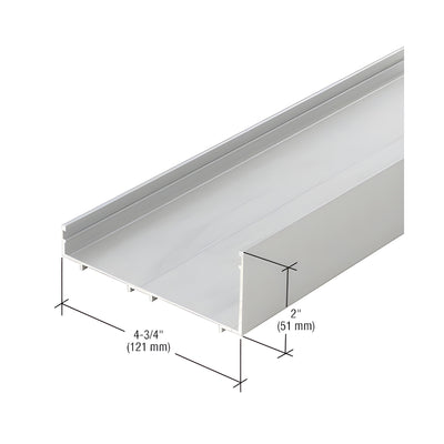 CRL-U.S. Aluminum Head and Sill Channel - 24'-2", Clear Anodized Class 1