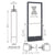 CRL-U.S. Aluminum Bronze Black Anodized 250 Series Narrow Stile (LHR) HLSO Single 3'0 x 7'0 Offset Hung with Pivots for Surf Mount Closer Complete Door Std. Lock and 9-1/2" Bottom Rail