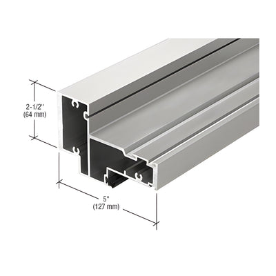 CRL-U.S. Aluminum Header for Transom, 1-5/16" Glass, Clear Anodized Class 1, 24'-2"