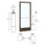 CRL-U.S. Aluminum Class I Bronze Black Anodized 250 Series Narrow Stile (LHR) HLSO Single 3'0 x 7'0 Offset Hung with Butt Hinges for Surf Mount Closer Complete Door/Std. MS Lock, 7-1/2" Std. Bottom Rail