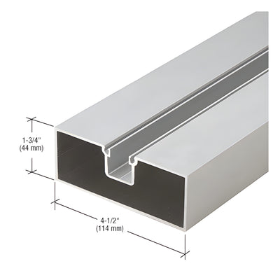 CRL-U.S. Aluminum Center Hung Hollow Door Jamb, Clear Anodized - 24'-2"