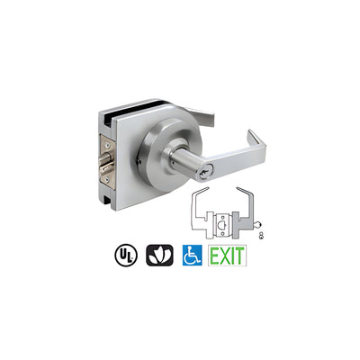 CRL Satin Anodized Grade 1 Lever Lock Housing - Storeroom