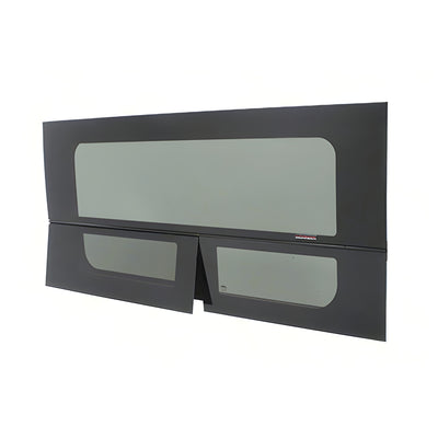CRL 2014+ OEM Design 'All-Glass' Look Ram ProMaster Passenger Side Sliding Door T-Vent Window 136” & 159” Wheelbase Only