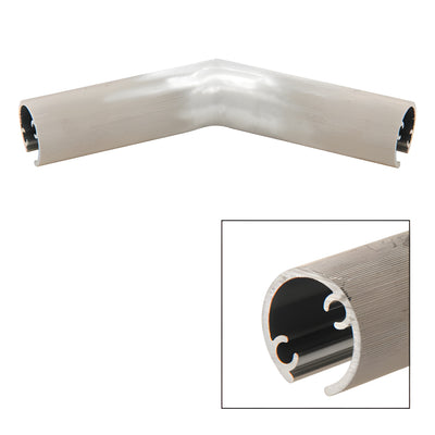 CRL Mill Aluminum 1-1/2" Diameter Hand Rail 135 Degree Corner