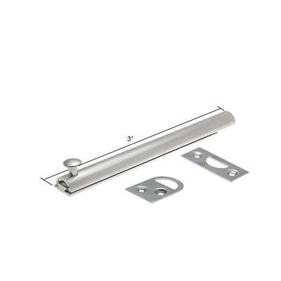 CRL Aluminum 3" Slide Bolt and Plates