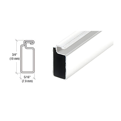 CRL White Finish 3/4" x 5/16" Roll Formed Screen Frame - 144"