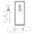 CRL-U.S. Aluminum Clear Anodized Custom Single Blank 400 Medium Stile Offset Hung Entrance Door - No Prep