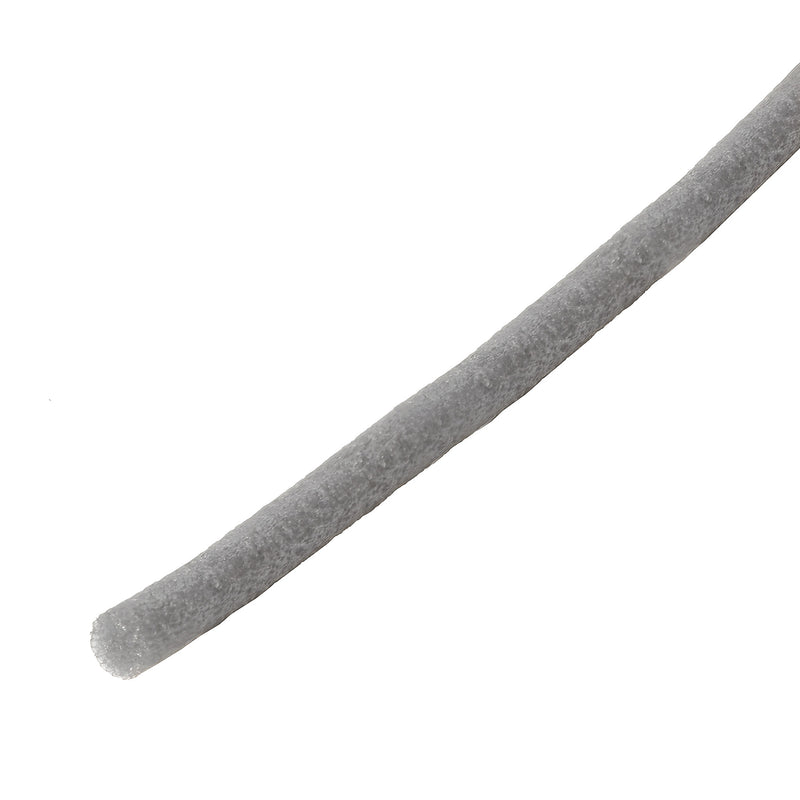 A close-up view of the grey 1/4 inch diameter closed cell backer rod material.