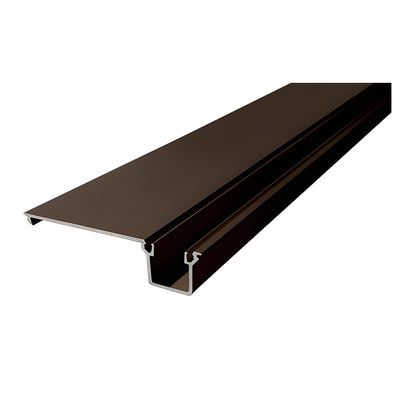 CRL-U.S. Aluminum Door Jamb/Vertical Flat Filler, Bronze Black Anodized - 21'-8"