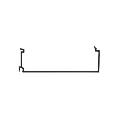 CRL-U.S. Aluminum Inside 1" Glass Stop for OS Window Wall Systems, Dark Bronze Anodized - 24'-2"