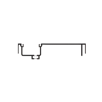 CRL-U.S. Aluminum Female Expansion Mullion, Bronze Black Anodized - 24'-2"