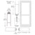 CRL-U.S. Aluminum White KYNAR® Paint Custom Single Series 550 Wide Stile Geared Hinge Entrance Door for Overhead Concealed Door Closer